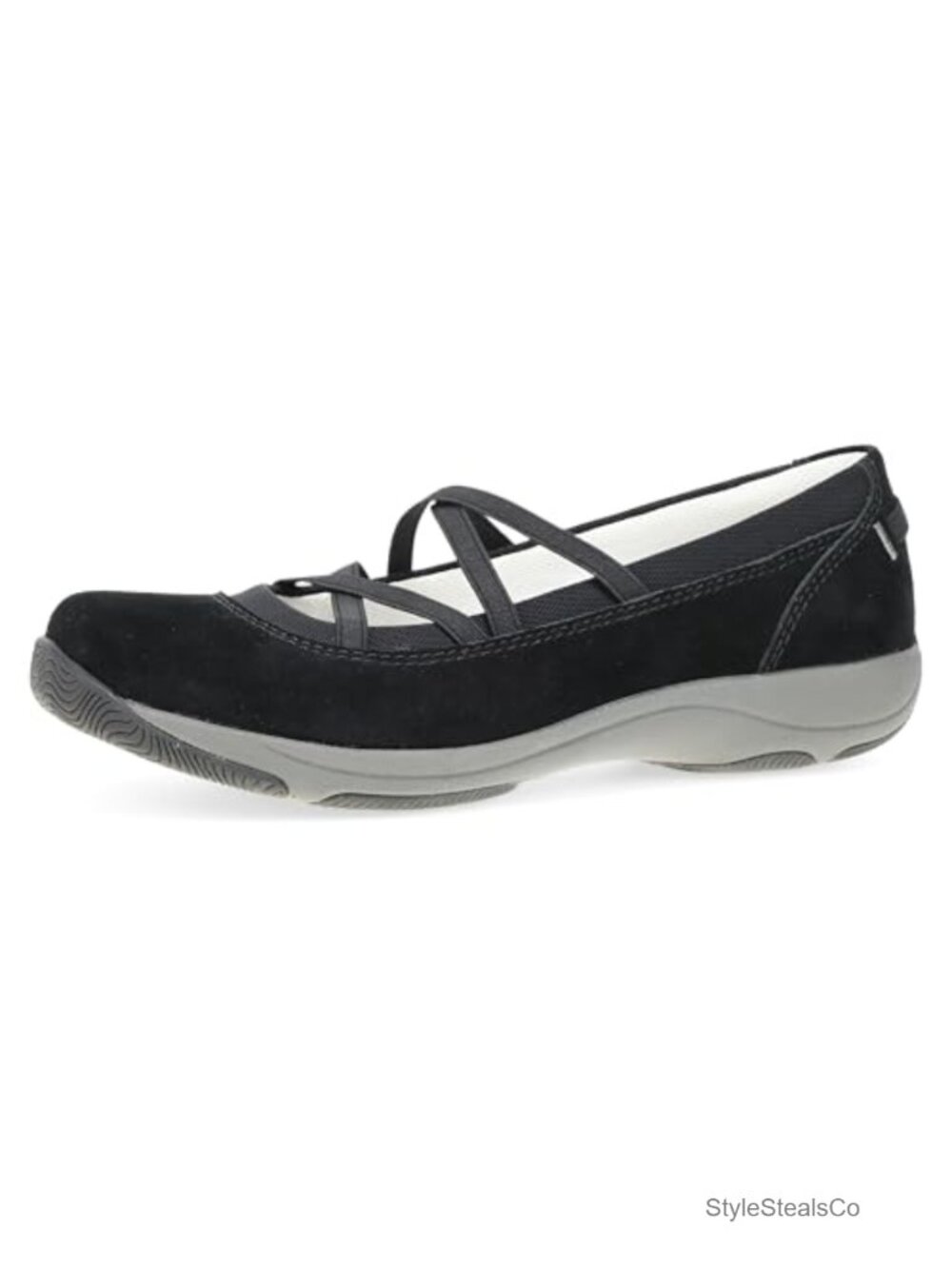 Leather Mary Jane Sneakers Women's Comfortable Walking Shoes Slip-On